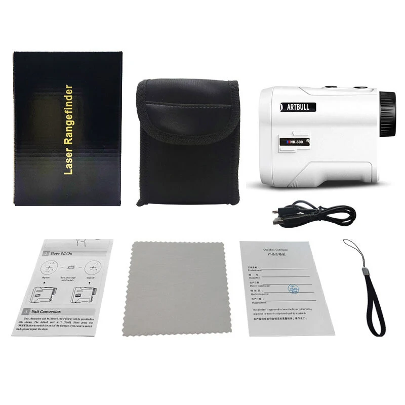 NK-600 NK-1000 Golf Rangefinder 600m Range with Slope Tech Jolt Tech Advanced PinSensor Flagpole Locking Rechargeable High-Quality Optics — view 8