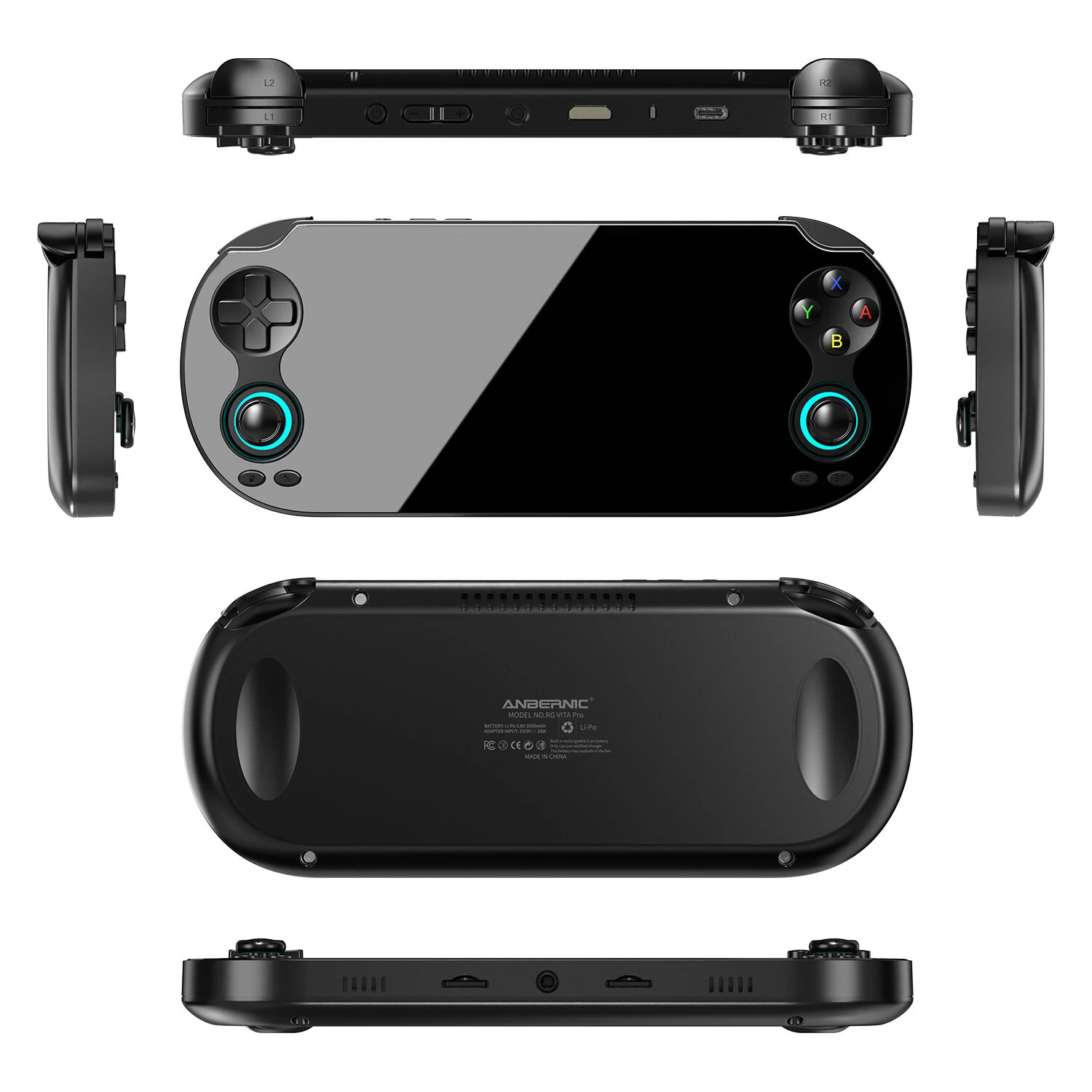 [No Card] ANBERNIC RGVITA Pro Handheld Game Console 5.5 Inch FHD RK3576 Android 14 / Linux Dual System WiFi 6 Hall Joystick Support HD Output Retro Gaming Console — view 6