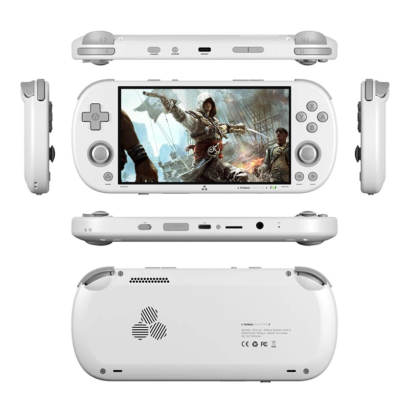 [No Card] TRIMUI Smart Pro S Handheld Game Console 4.96-inch IPS Screen Open Source Linux System Octa-core Support WiFi6 & BT5.4 Retro Game Player with RGB Light TMR Dual Hall Joysticks 5000mAh Battery Gamer Console — view 9