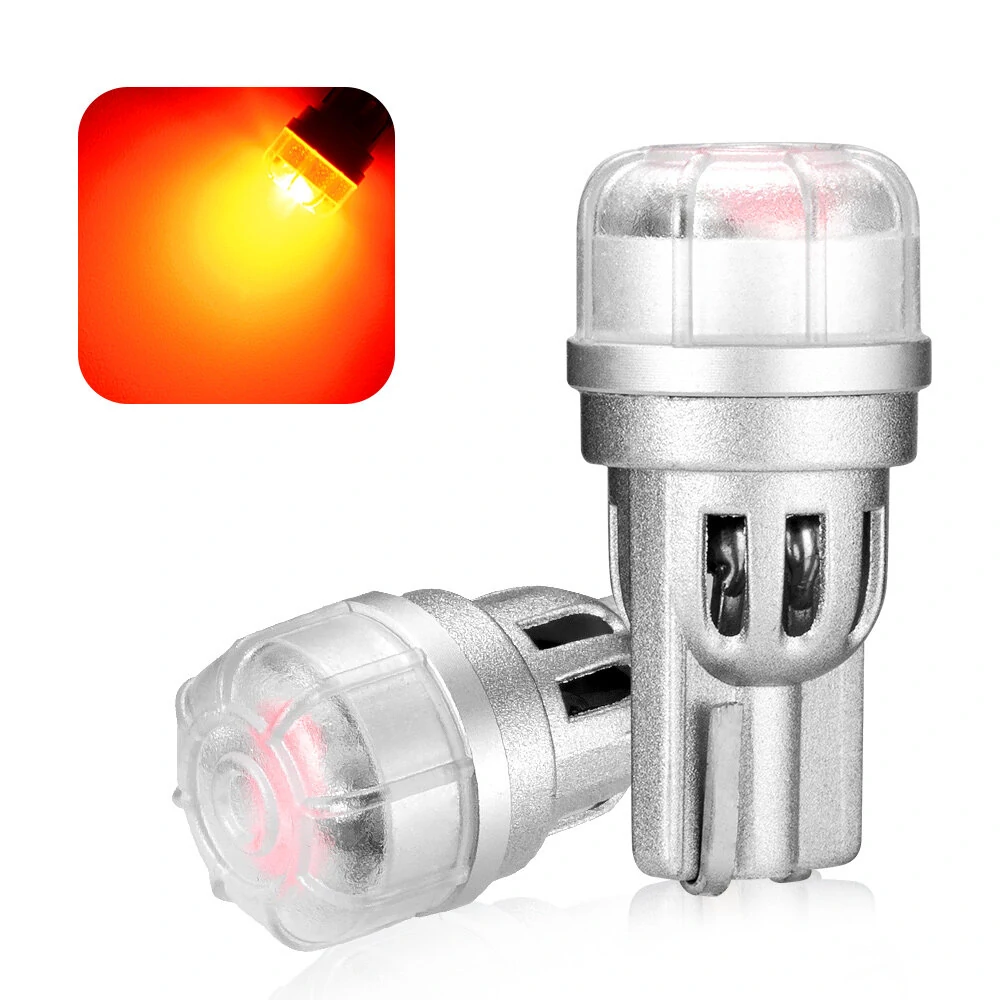 NOVSIGHT 12V T10 Pair Car LED Light Bulbs 2W Tail Light Bulbs 188LM High Brightness 3020SMD for Turn Signal Lights — view 2