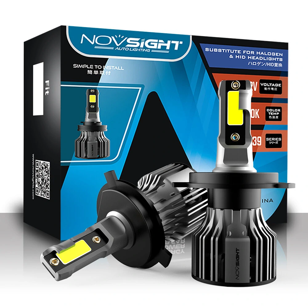 NovSight A500-N39 2PCS 72W DC9-32V Pair Car Headlight LED Bulbs 10,000LM/PAIR Car Headlamps 6000K IP68 Waterproof — NovSight