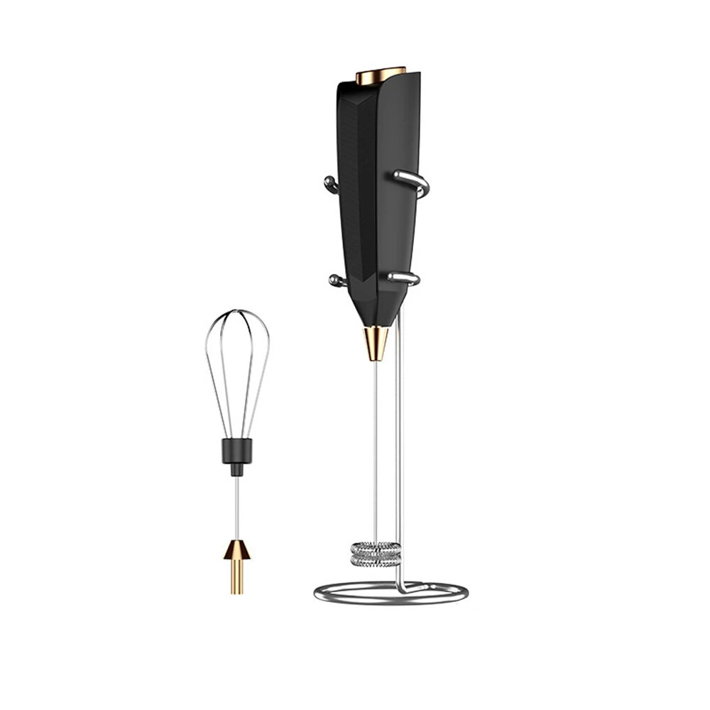 Novulife 2-in-1 Electric Milk Frother Handheld Egg Beater Wireless Mini Foam Maker for Coffee Battery Operated Whisk & Stirrer for Drinks — view 2