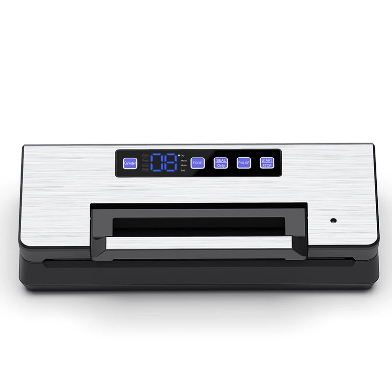 Novulife AP-28 Vacuum Sealer Machine Automatic Dry Wet Moist Food Saving with Built In Bag Trimmer and Bag Roll Storage External Suction for Home Commercial Use — view 4