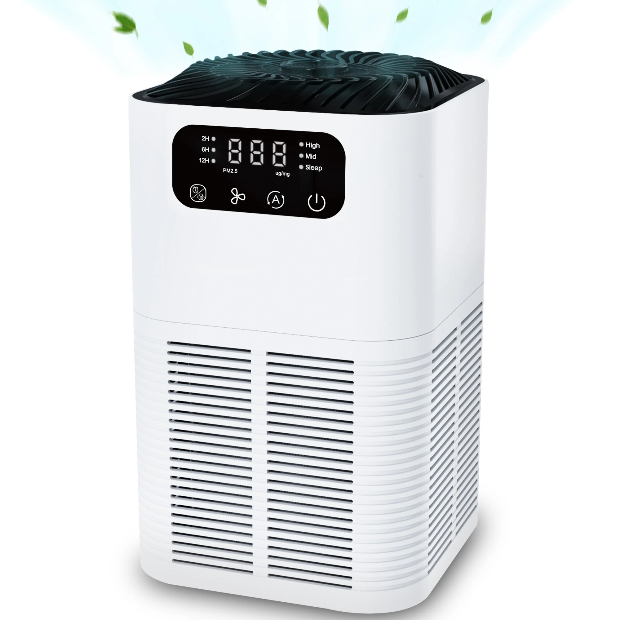 NovuLife GL-K803 HEPA Air Purifier with Negative Ions, PM2.5 Real-Time Display, 3-Stage Filtration, Touch Control,Quiet Aroma Diffuser for Home & Office — view 10