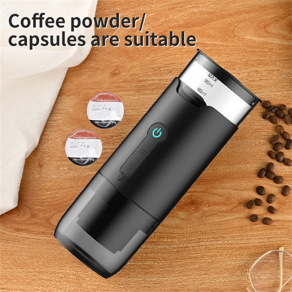 Novulife Portable Coffee Machine 7500mAh Battery for 300 Cups Compatible with K-Cups & Ground Coffee Fast Heating for Car Travel Camping Use — view 4
