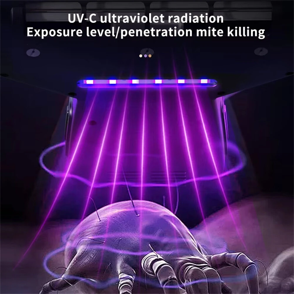 NovuLife Wireless Mite Removal Vacuum Cleaner 15Kpa Powerful Suction with UV Sterilization for Mattress & Sofa — view 6