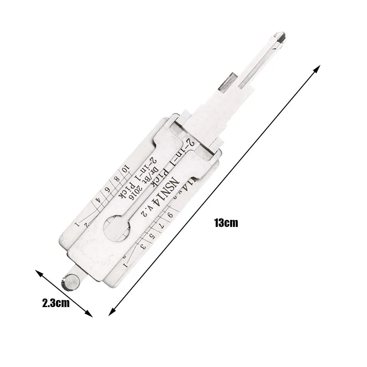 NSN14 Dr/Bt 2 in 1 Car Door Lock Pick Decoder Unlock Tool Locksmith Tools — view 6