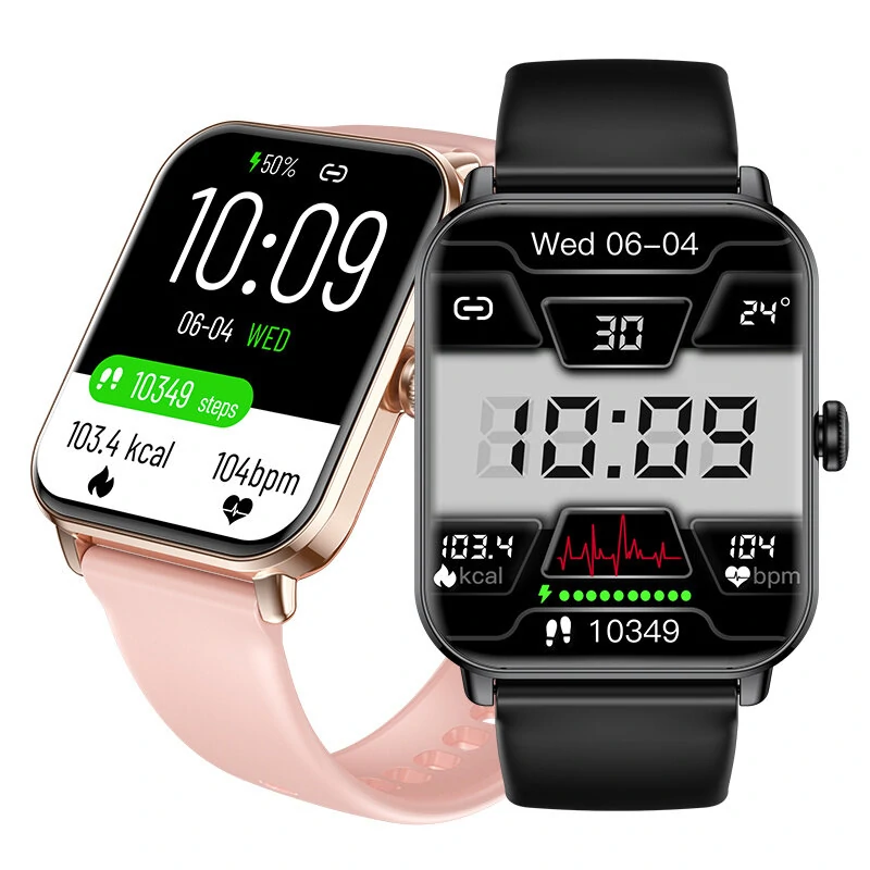 NY39 1.83inch HD Screen bluetooth Call Heart Rate Blood Pressure Blood Oxygen Monitor Sleep Monitoring Multi-sport Modes Music Playback IP68 Waterproof Smart Watch