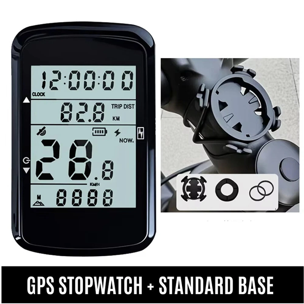 OFFBONDAGE 2.4-inch GPS Wireless Bicycle Computer 5-Star Positioning Type-C Charge Cycle Speedometer Digital Stopwatch Bike Odometer for Road MTB — view 11