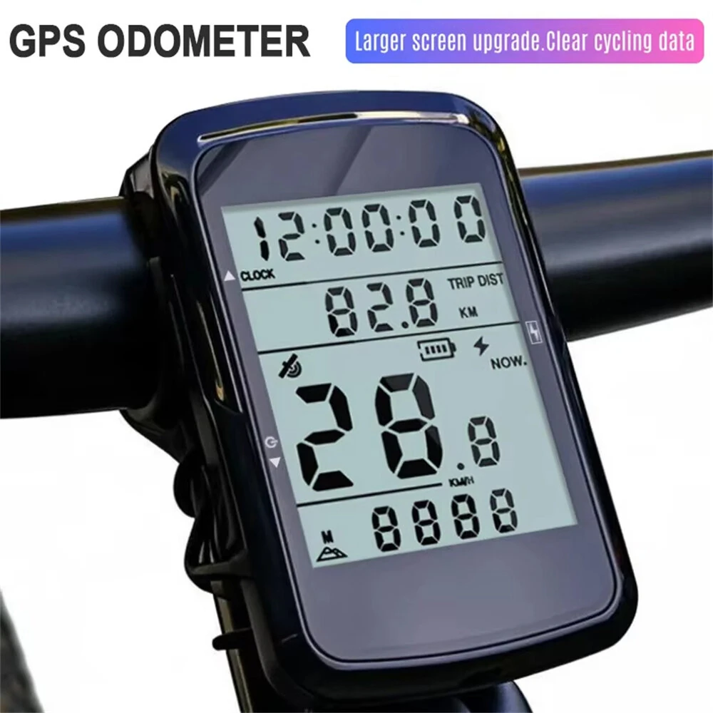 OFFBONDAGE 2.4-inch GPS Wireless Bicycle Computer 5-Star Positioning Type-C Charge Cycle Speedometer Digital Stopwatch Bike Odometer for Road MTB — view 6