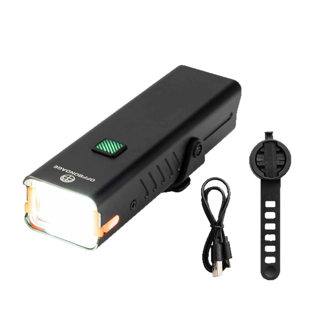 OFFBONDAGE 350LM Bicycle Headlight Digital Display Power Lightweight Waterproof Aluminum Alloy Strong Flashlight Type-C Charging Bike Front Light for MTB Outdoor Night Riding Safety — OFFBONDAGE