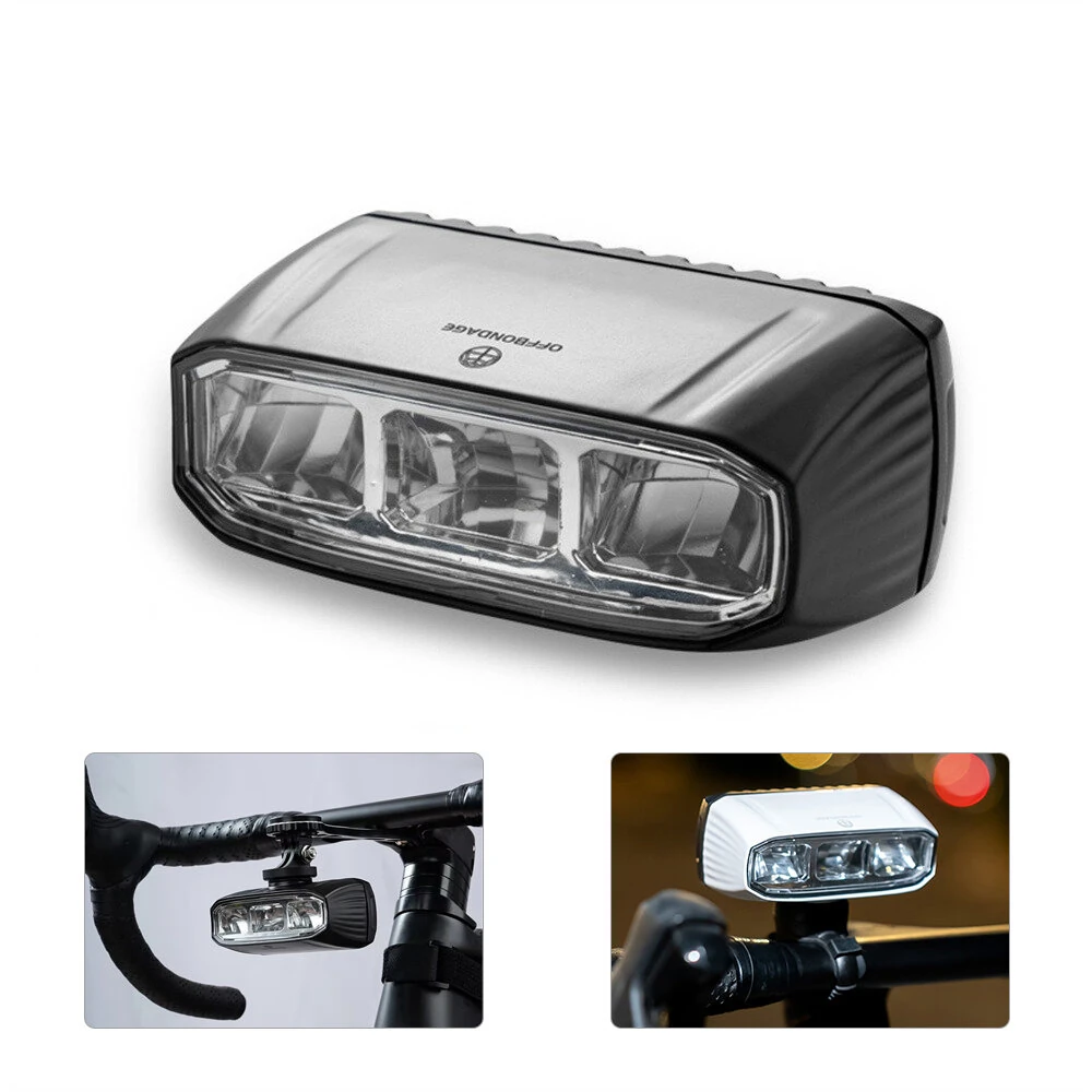 OFFBONDAGE Wireless Remote Control Bicycle Headlight 200 Meter Long Throw Portable Aluminum Alloy Waterproof Type-C Charging Bike Front Light for Outdoor MTB Night Riding Safety — OFFBONDAGE