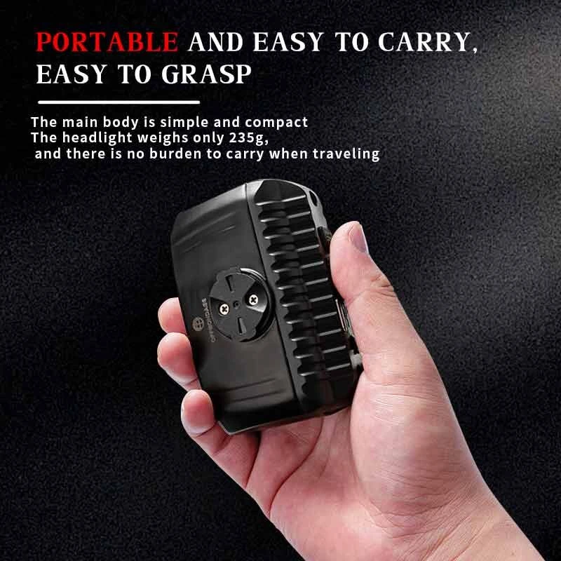 OFFBONDAGE Wireless Remote Control Bicycle Headlight 200 Meter Long Throw Portable Aluminum Alloy Waterproof Type-C Charging Bike Front Light for Outdoor MTB Night Riding Safety — view 8