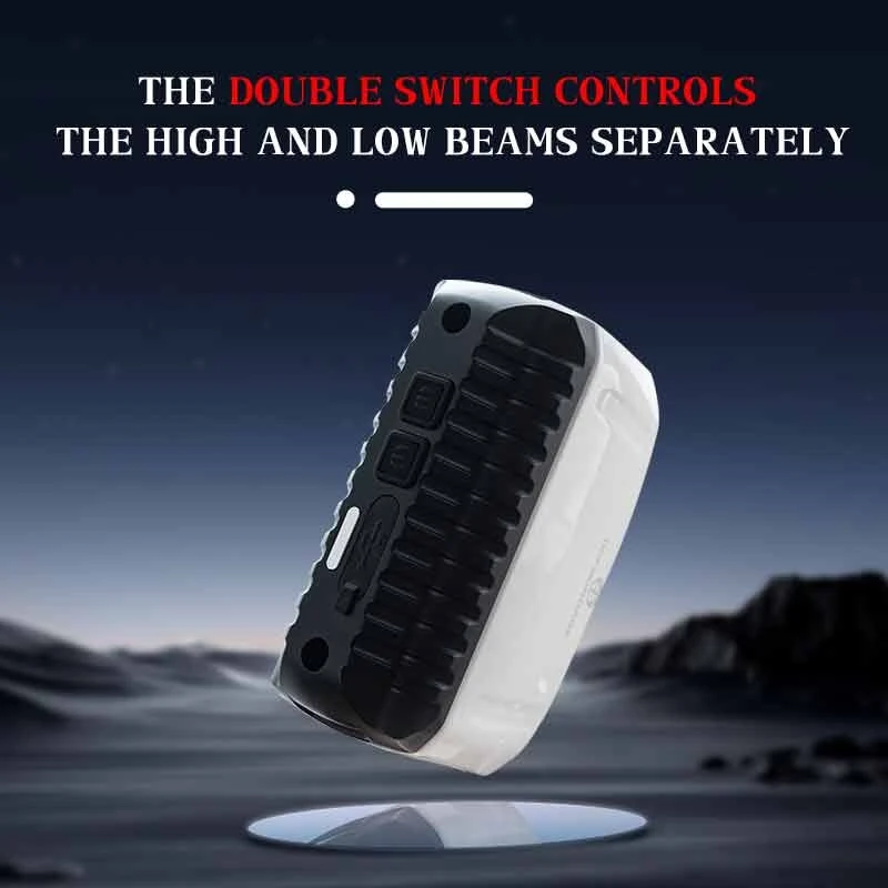 OFFBONDAGE Wireless Remote Control Bicycle Headlight 200 Meter Long Throw Portable Aluminum Alloy Waterproof Type-C Charging Bike Front Light for Outdoor MTB Night Riding Safety — view 9