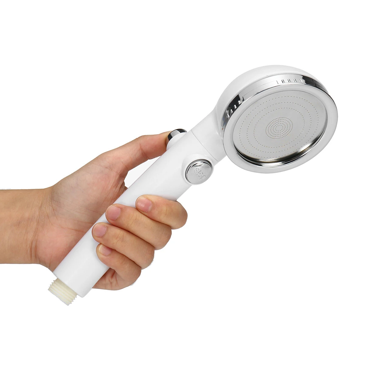 One Button Water Stop Pressurized Shower Shower Nozzle Household Hand Held Shower Rain Shower Nozzle Shower — One