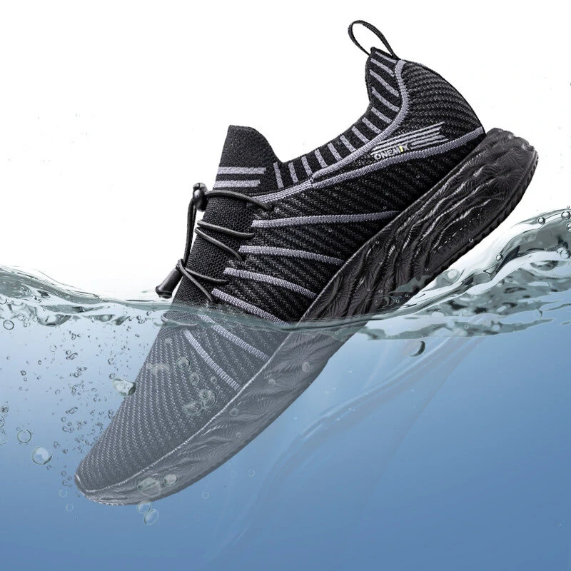 ONEMIX Water Resistance Sneakers All Direction Strong Waterproof Tech Anti-fouling Quick Cleaning Breathable Lightweight Sports Shoes   for Outdoor Climbing Hiking Cycling — ONEMIX