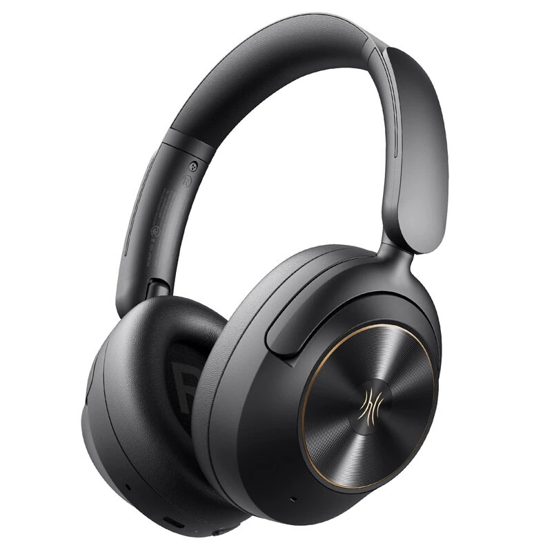 Oneodio Focus A6 Wireless Headset Bluetooth V6.0 Headphones -48dB Dual Active Noise Cancelling 5-mic ENC AI Call Noise Reduction 40mm HiFi Driver 3D Spatial Sound 75H Playtime Support Wired Connection Low Latency Over-Ear Headphones — view 2