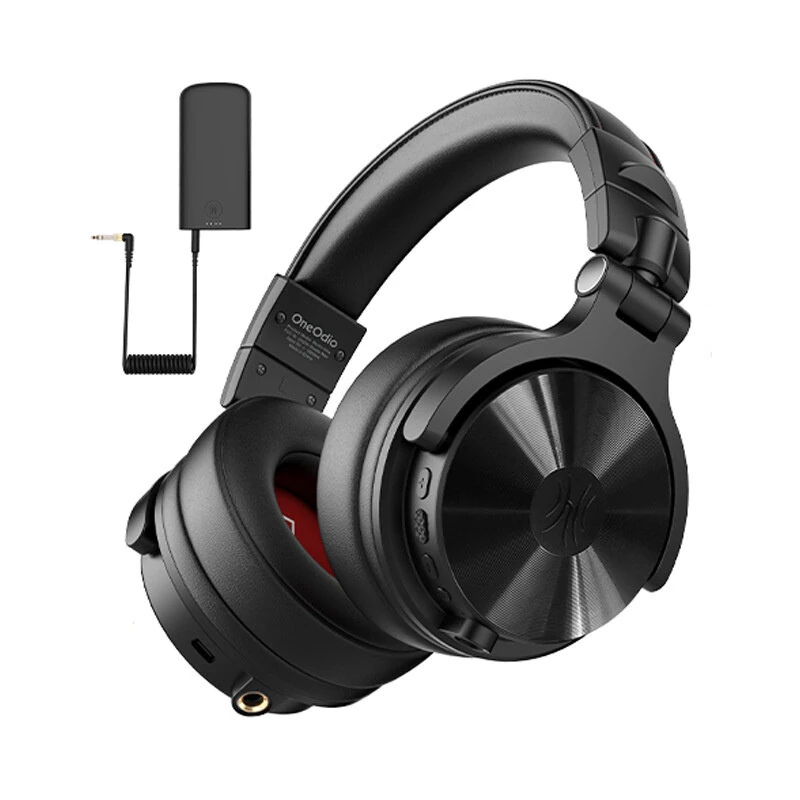 OneOdio Studio Max1 bluetooth Headset Wireless DJ Headphone 50mm Large Dynamic Speaker LDAC Dual Hi-Res Audio HD Dual-Mic ENC Call Noise Cancelling 120H Battery Life 3.5mm 6.35mm Dongle Mode Music Headphones — view 2