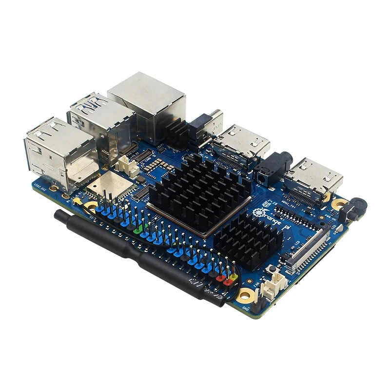 Orange Pi 5 Max Case with Fan Active Passive Cooling Metal Shell Optional Antenna Aluminium Heatinks — view 5