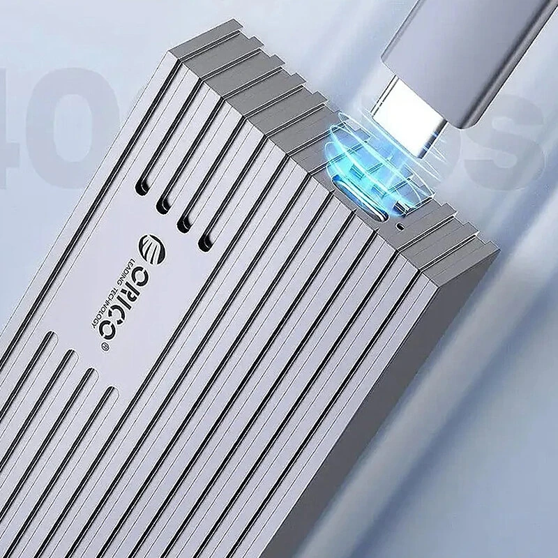 ORICO M234C3-U4 40Gbps M.2 NVMe Enclosure M2 External Hard Disk Case SSD USB4 NVMe Cover USB 3.2/3.0 C HD Solid State Drive House for PC Laptop — view 6