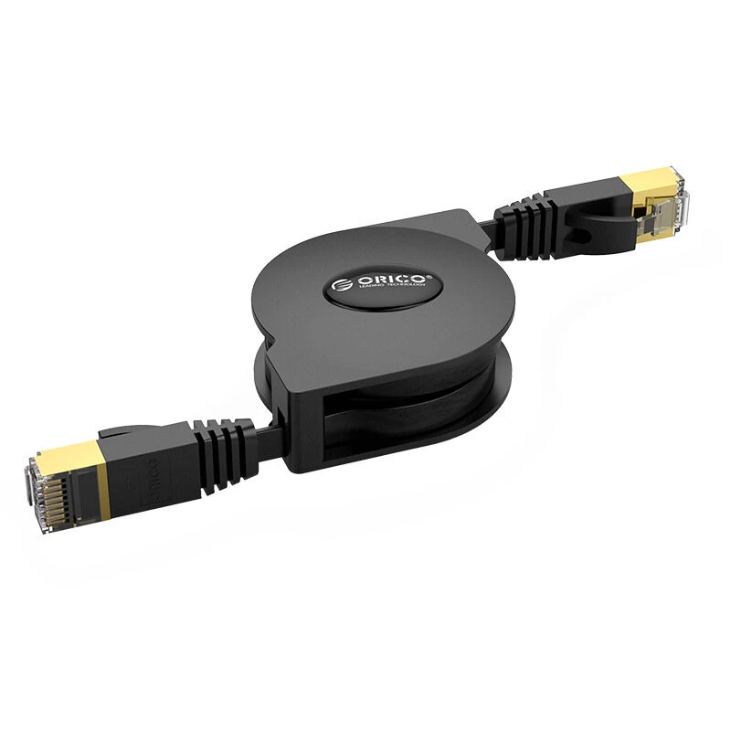 ORICO PUG-LGC6 2M Retractable Ethernet Cable Portable LAN Internet Network Cable 1000Mbps CAT-6 Network Cables for Laptop Router — Orico