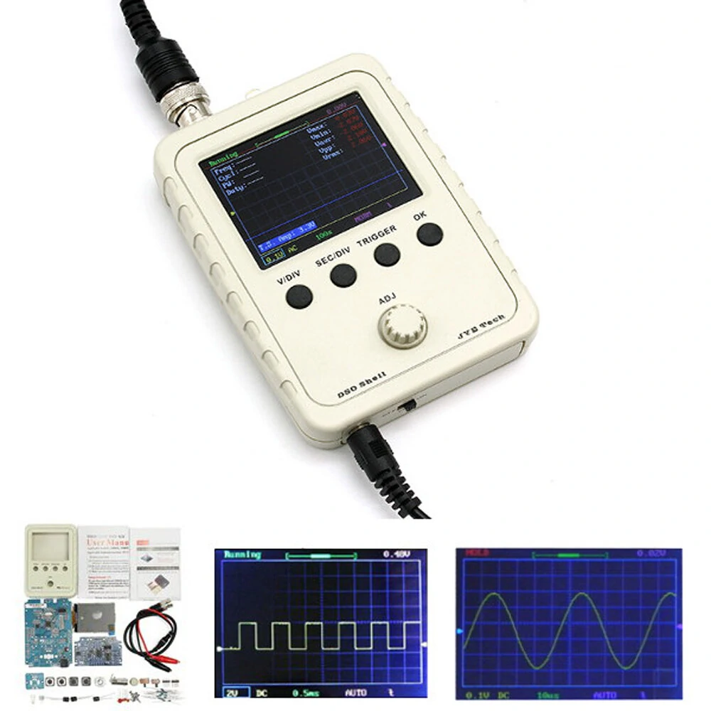 Original JYETech DSO-SHELL DSO150 15001K DIY Digital Oscilloscope Unassembled Kit With Housing — JYETech