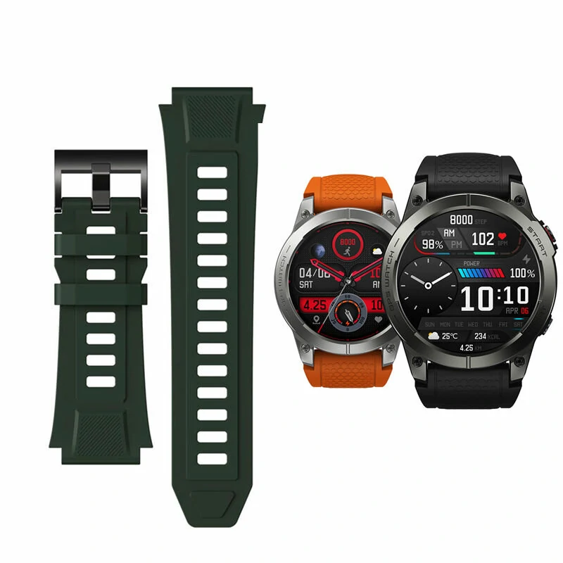 Original Zeblaze 22mm Silicone Replacement Strap for Zeblaze Smart Watch 22mm Width — Zeblaze