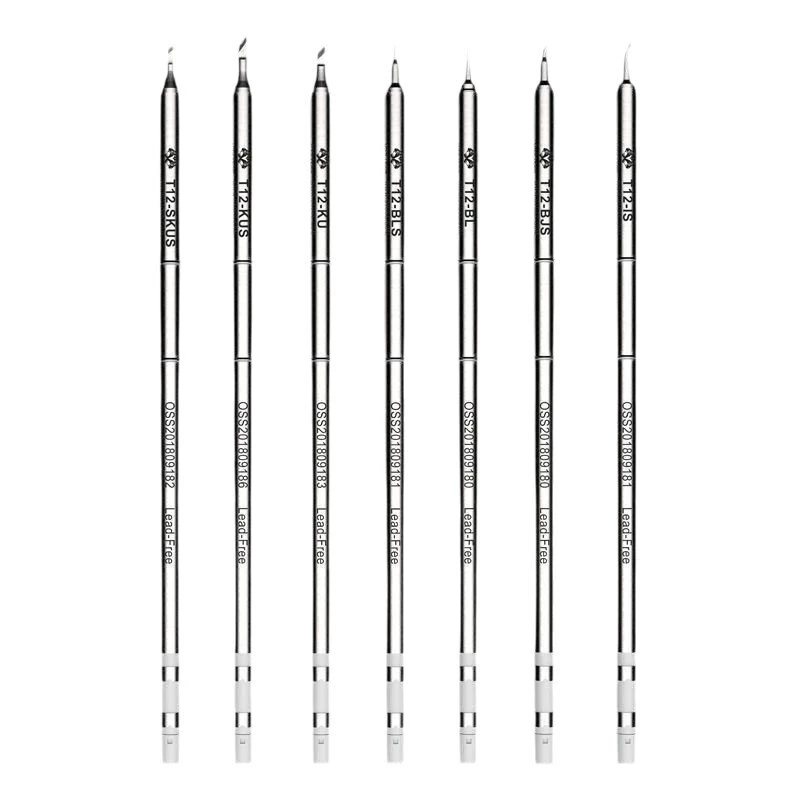OSS TEAM T12 Soldering Iron Tips Multi-Type Nano Electroplated Stainless Steel Rapid Heat Ceramic Core Precision Electronics Repair — view 2