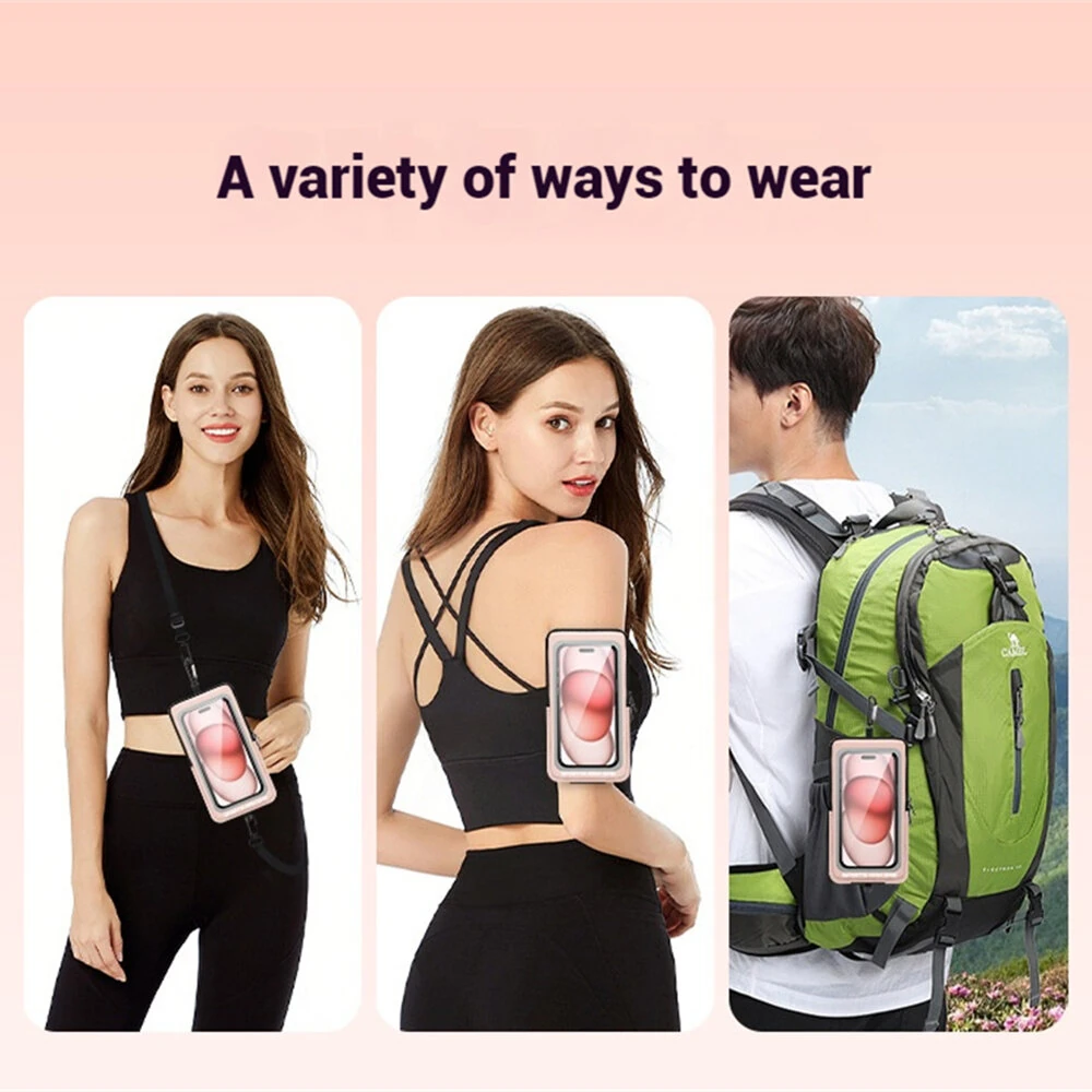 Outdoor Running Touchscreen 7'' Phone Arm Bag Wristpack Sports Waterproof Sweatproof Breathable Cycling Phone Pouch — view 5