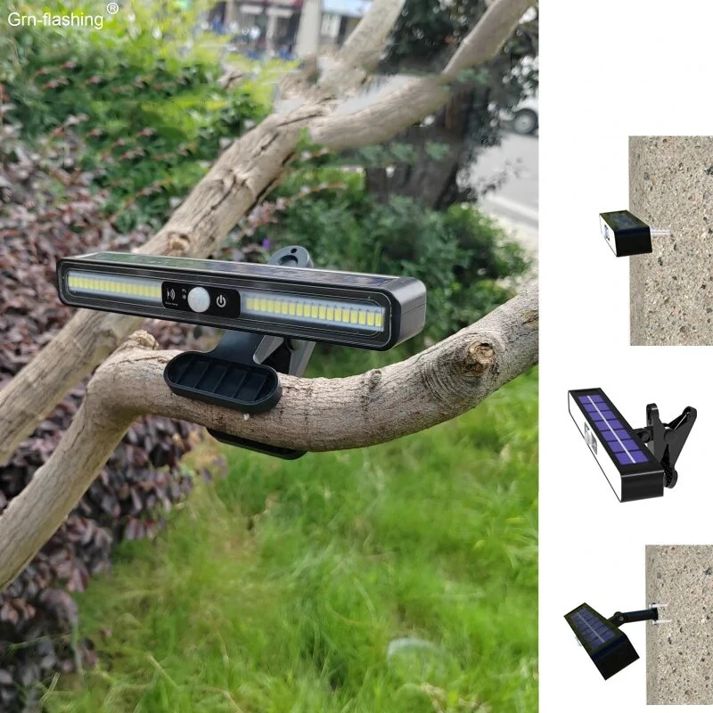 Outdoor Waterproof Wall Mounted Solar Light 3 Mode Human Body Sensor Solar Lamp Light Control Auto ON OFF Porch Light for Garden — Pricio