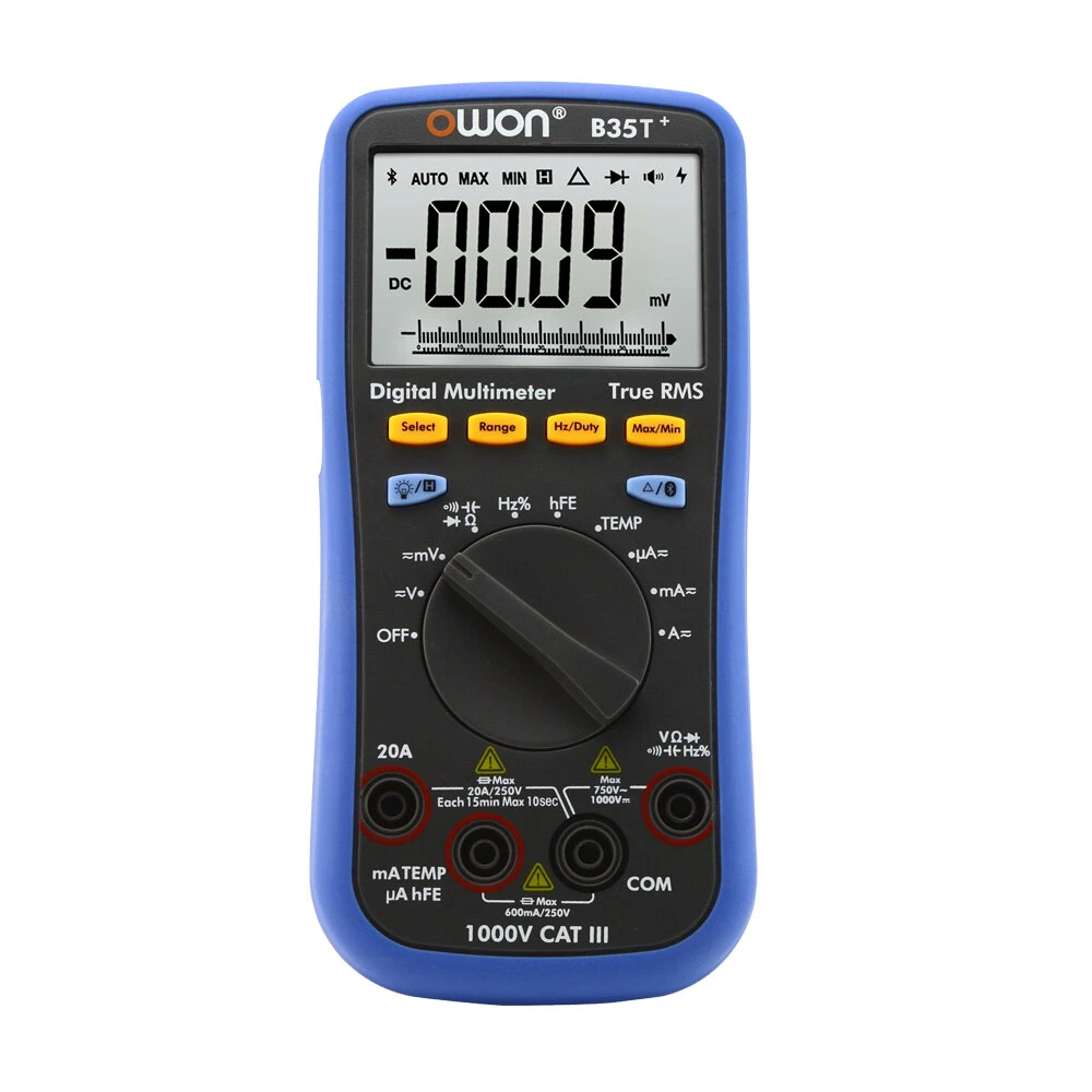 OWON B35T+ True RMS Bluetooth Digital Multimeter Datalogger+Multimeter+Temperature meter 3 in 1 Multi-Connection Offline Record