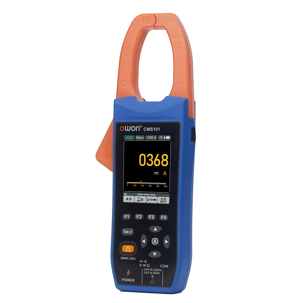 OWON CMS101/ CMS061 3-in-1 AC/DC Clamp Meter Multimeter Oscilloscope 1000V 1000A High Accuracy Real-time Sampling User-friendly Interface — view 3
