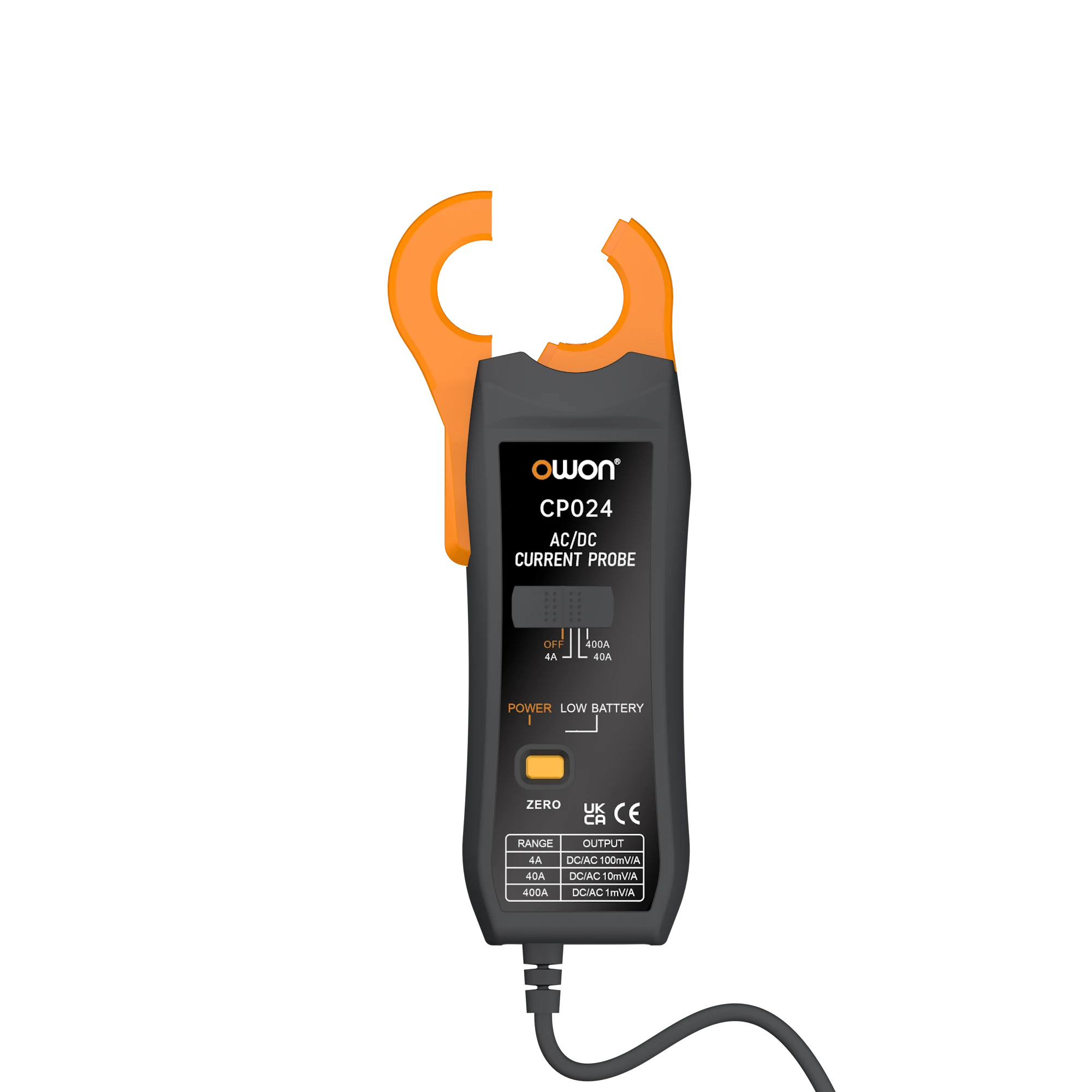 OWON Upgraded CP024 Oscilloscope AC/DC Current Clamp Probe Tester DC 200KHz 400A Bandwidth Oscilloscope Parts — view 4