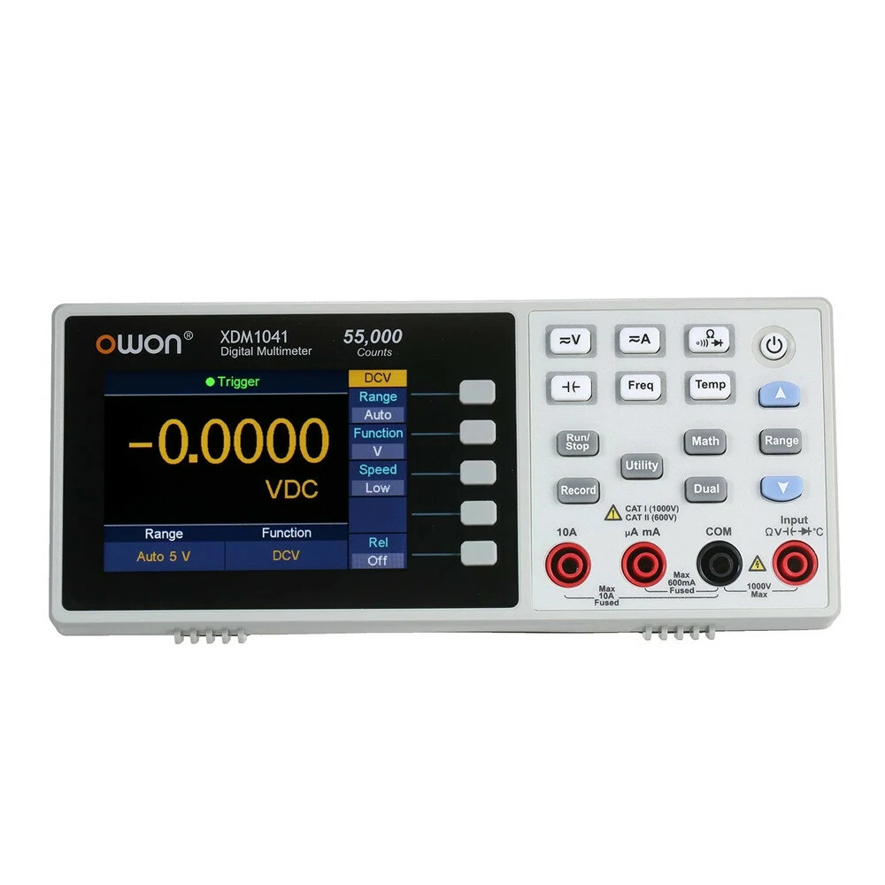 Owon XDM1041 USB Digital Multimeter 55000 Counts High Accuracy Universal Desktop Multimeters Meter with 3.7-inch TFT LCD Screen — view 2
