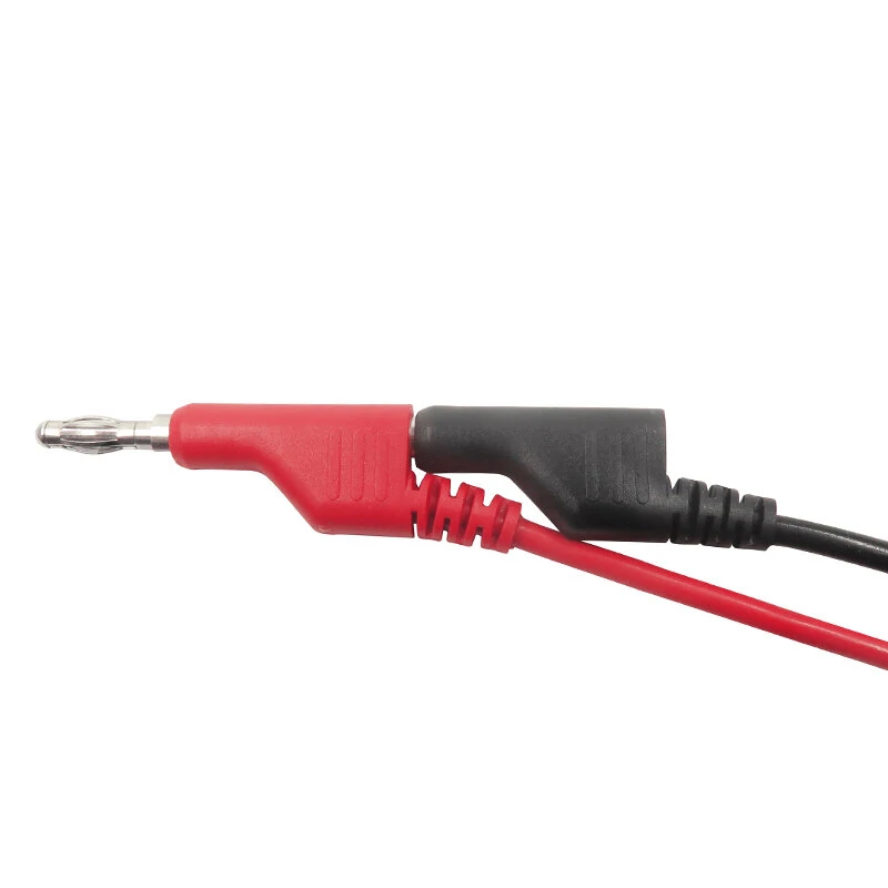 P1036 5Pcs 1M 4mm Banana to Banana Plug Test Cable Lead for Multimeter Tester 5 Colors — view 4