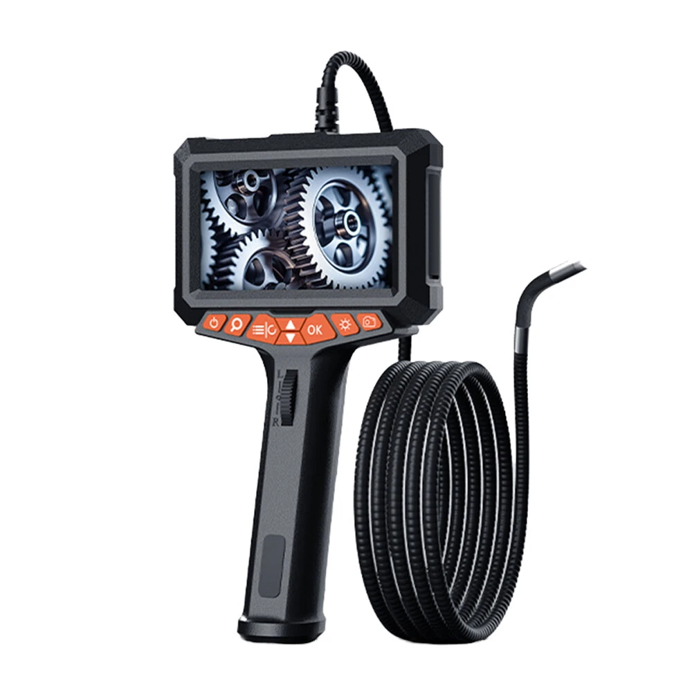 P370 1080P Industrial Endoscope 360° Rotating Lens Two way Steering 5.0 inch Color IPS Screen Auto Repair Pipeline Maintenance Tools — Pricio