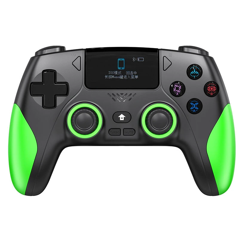 P4 Wireless Gaming Controller 1.47-inch OLED Screen bluetooth Gamepad with Hall Effect Joysticks & Triggers Turbo Vibration for PC Switch PS4 Android iOS — view 3