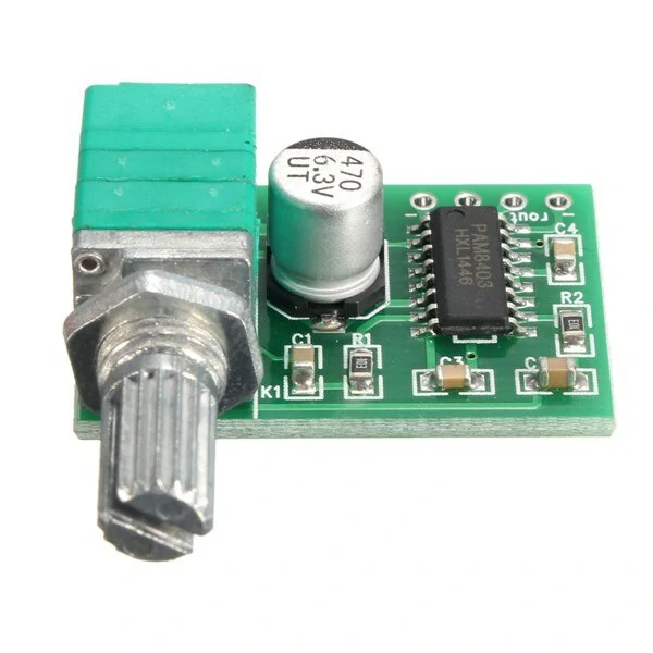 PAM8403 2 Channel USB Power Audio Amplifier Module Board 3Wx2 Volume Control — view 4