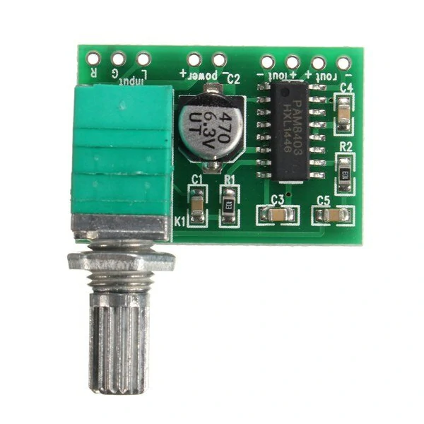 PAM8403 2 Channel USB Power Audio Amplifier Module Board 3Wx2 Volume Control — view 6