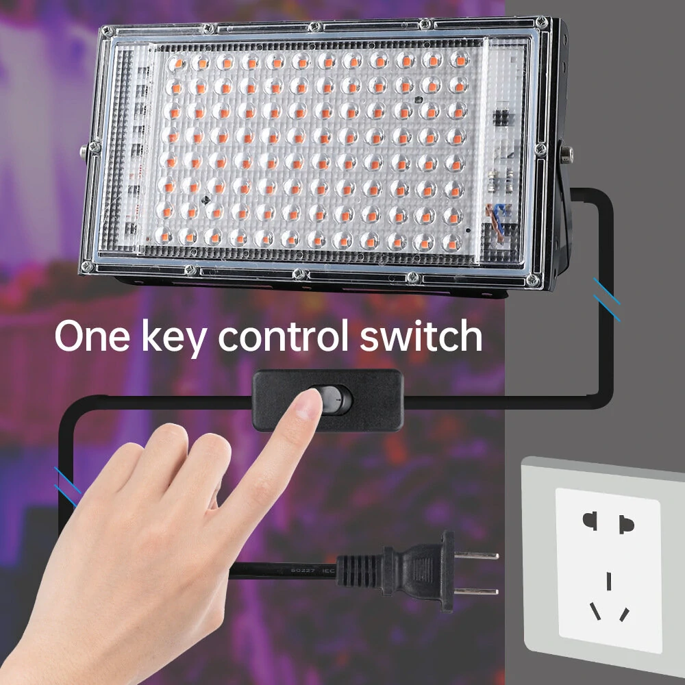 Phytolamp For Plants Light 50W 100W Led Grow Light Phyto Lamp Full Spectrum Bulb Hydroponic Lamp Greenhouse Flower Seed Grow Tent — view 6