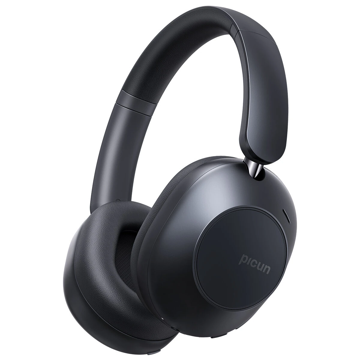 Picun F6 Wireless bluetooth Headset ANC Headphone -50dB Active Noise Cancelling 45mm Dynamic Drivers 120H Playtime Low Gaming Latency AUX Wired Headphones with Mic — PICUN