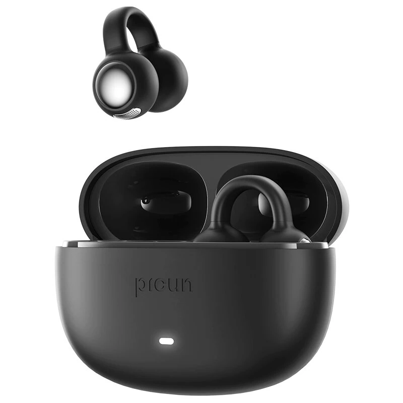 PICUN W5 TWS Earclip Earbuds Wireless bluetooth 5.4 Earphone HiFi Audio Deep Bass Dual-Mic AI Call Noise Reduction 40H Playback Lightweight Flexible Comfort Low Gaming Latency Sports Headphones — PICUN
