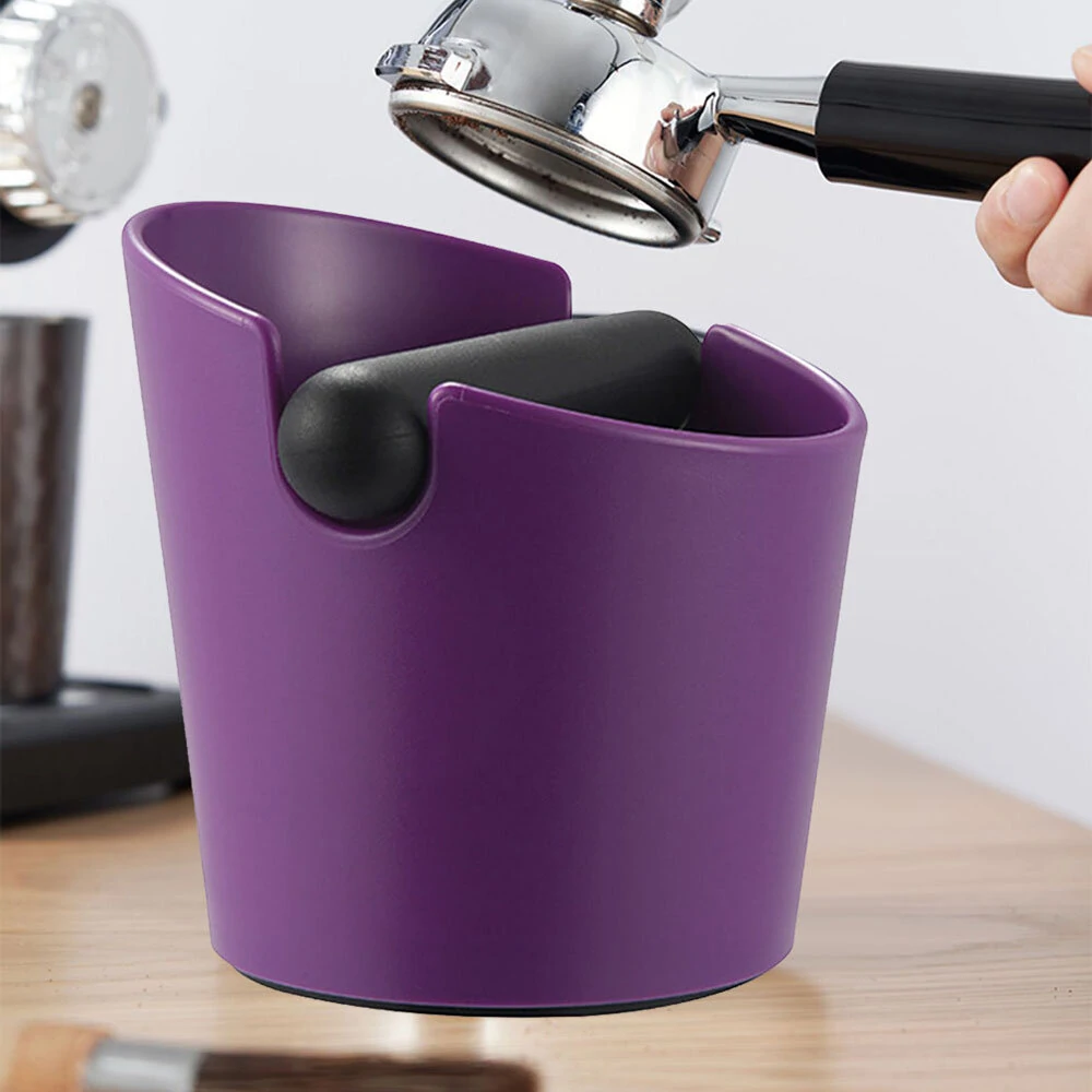 Plastic Coffee Slag Bucket Box Shock-Absorbent Portable Espresso Dump Bin Grind Waste Bin Anti-slip Removable Bar Coffee Accessories With Removable Knock Bar — view 3