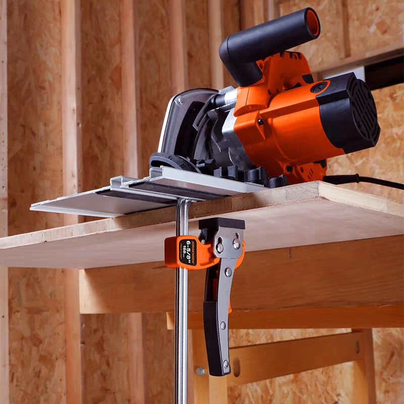 PonyJorgensen Quick Ratcheting MFT Bench Dog Clamp Track Saw Guide Rail Clamp 181kg Clamping Force for Makita Protool Metabo Festool DeWalt Guide Rail — view 3