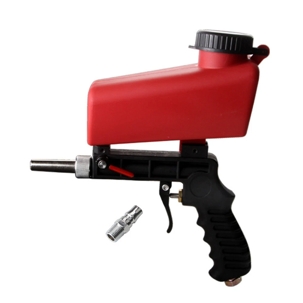 Portable Gravity Pneumatic Sandblasting Gun 90psi High-Pressure Adjustable Flow Large Capacity Versatile for Small Air Blasting & Derusting — Pricio