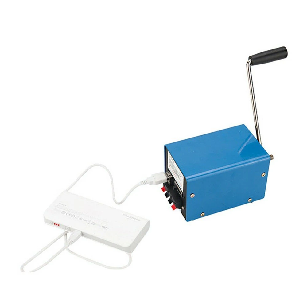 Portable Hand Crank Generator Reliable Emergency Power Supply Source Lightweight Compact For Outdoor Activities Camping Hiking Power Outage Solution — view 4