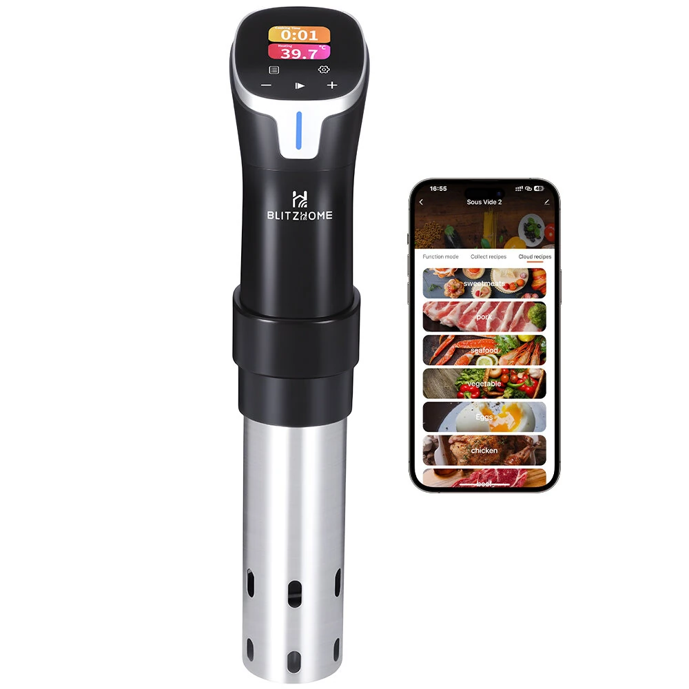 Portable Low Temperature Slow Cooker 1100W High Power with LED Digital Display-Accurate Cooking Immersion Circulator Slow Cooker for Home Use — view 3