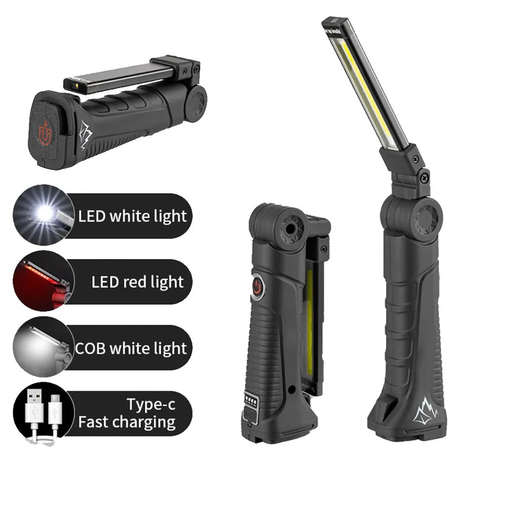 Portable Multi-Source Outdoor Work Light Rechargeable Car Repair Lamp with High Battery Life for Maintenance and Inspection — view 3