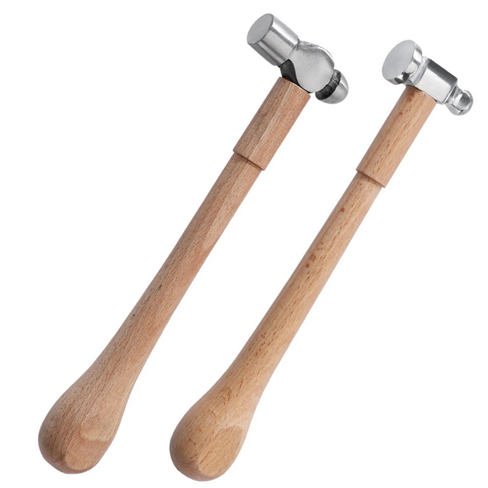 Portable Multifunctional Mini Handmade Hammer High Carbon Steel Head Wooden Handle Suitable for Jewelry Plating and Household Use — view 3