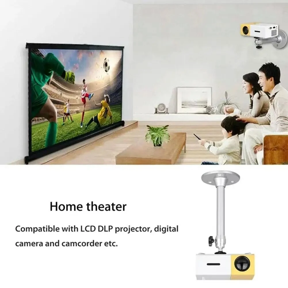 Portable Projector Bracket 360° Rotatable Ceiling Wall Mount Beamer Holder Aluminium Alloy 2KG Loading Beam Projector Stand — view 5